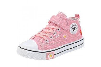 SmartChoice* Kids Canvas Shoes Soft and Comfortable Flower Pattern Sneakers【S50】