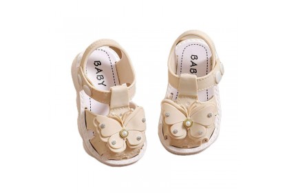 Smartchoice *Kids Girls Fashion Butterfly Princess Round Toe Sandals Shoes【S33】