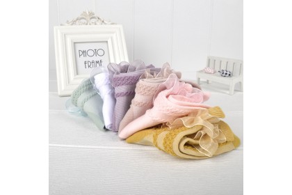 Smartchoice* Children Girls Socks Thin Summer Mesh Princess Elementary Socks School Children Lace【G15】
