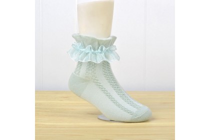 Smartchoice* Children Girls Socks Thin Summer Mesh Princess Elementary Socks School Children Lace【G15】