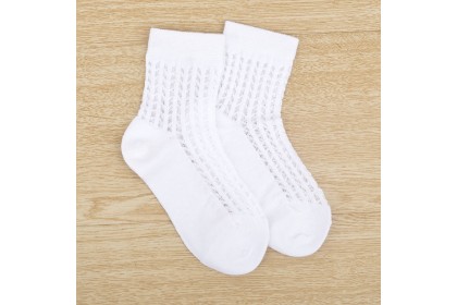 Smartchoice*Kids Unisex Soft Cotton Ribbed Socks Mesh Breathable Stoking【G15】