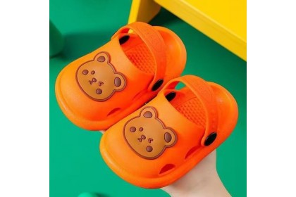 Smartchoice* Children's cute bear sandles soft bottom non-slip slippers home bathroom cute sandals for boys and girls【S41】