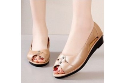 Smartchoice *Women's Autumn Shoes Spring  Casual Fashion Comfortable Non-slip All-match Fish Mouth Sandals【S38】