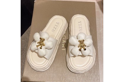 Smartchoice* Women Flip-flop Beach Flat Bowknot Bear Thick Bottom Sandals and Slippers【S42】