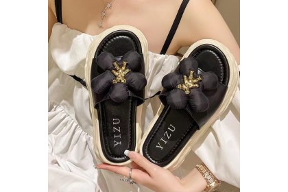 Smartchoice* Women Flip-flop Beach Flat Bowknot Bear Thick Bottom Sandals and Slippers【S42】