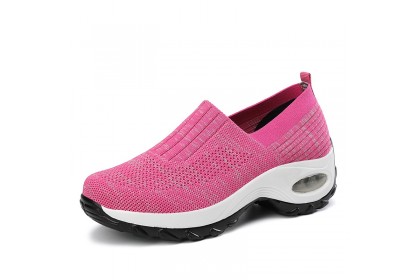 Smartchoice* Women Light Weight Comfort New Cross-border Flying Woven Sport shoes【G1】