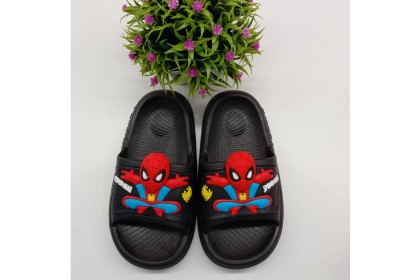 Smartchoice* Kids Soft Daily Easy Wear Indoor Outdoor Slip On Slipper Rubber Slipper For Children Spiderman Kitty cartoon