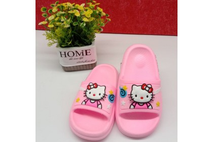 Smartchoice* Kids Soft Daily Easy Wear Indoor Outdoor Slip On Slipper Rubber Slipper For Children Spiderman Kitty cartoon