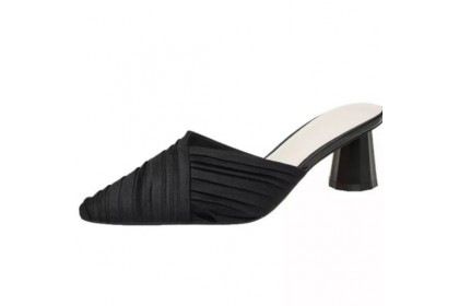 Smartchoice* Summer Outer Wear Thick Chunky New Style 2023 Heels Korean Style Office Outdoor Toe Heels【G14】