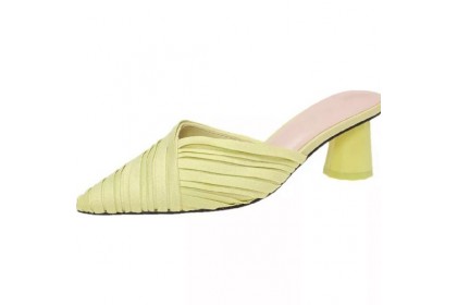 Smartchoice* Summer Outer Wear Thick Chunky New Style 2023 Heels Korean Style Office Outdoor Toe Heels【G14】
