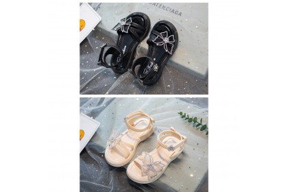 Smartchoice* Girls Children Open Toe Beaudy Butterfly Soft Sole Princess Sandals Shoes
