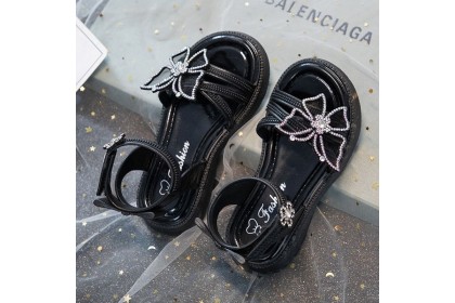 Smartchoice* Girls Children Open Toe Beaudy Butterfly Soft Sole Princess Sandals Shoes