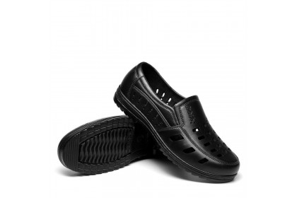 Smartchoice* Men's Size Male Summer Rubber Breathable Soft Bottom Hole Shoes