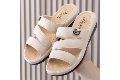 Smartchoice* Women New Thick-soled Casual Versatile Fashionable Comfortable Beach Flat Sandals