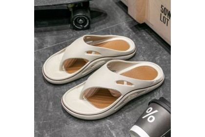 Smartchoice* Men's Popular Non-slip Daily Outwear Rubber Soft Comfortable Flip-flops