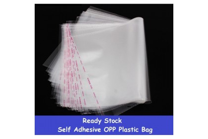 *SmartChoice*ReadyStock40*45cm 100pcs Self Adhesive OPP Clear Plastic Packing Bag