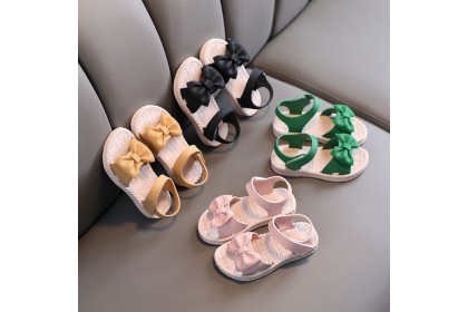 *SmartChoice* ReadyStock Kids Girl Sandals Baby Fashion Butterfly Princess Sandals Casual Beach Shoes Good quality lawa【S41】