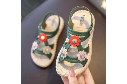 *SmartChoice*ReadyStock Kids Children's shoes girl kids summer Girl Sandals 2-8Yrs Kids Cute Flower Princess Sandals【S36】