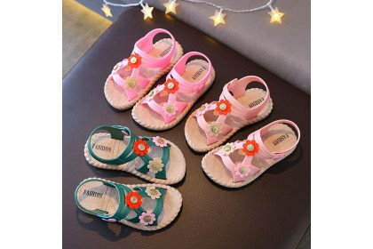 *SmartChoice*ReadyStock Kids Children's shoes girl kids summer Girl Sandals 2-8Yrs Kids Cute Flower Princess Sandals【S36】