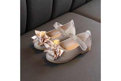 *SmartChoice*ReadyStock Princess Children's Casual Sweet Butterfly-knot Breathable Hook & Loop SofT Shoes For Kids【S47】