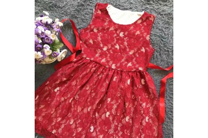 *SmartChoice*Ready Stock  Girls kids lace dress summer causal dressing【G15】