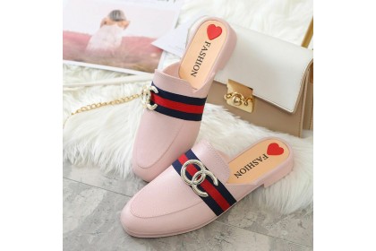 SmartChoice Women's OC Lovos Line Flat Sandal Slipper Shoes 【G11】